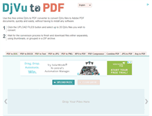 Tablet Screenshot of djvu2pdf.com